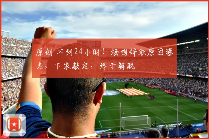 原创 不到24小时！杨鸣辞职原因曝光，下家敲定，终于解脱